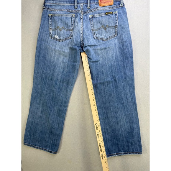 Lucky Brand Crop Jeans Women's Size 8 29 Blue Denim Straight Leg‎ - Picture 11 of 11